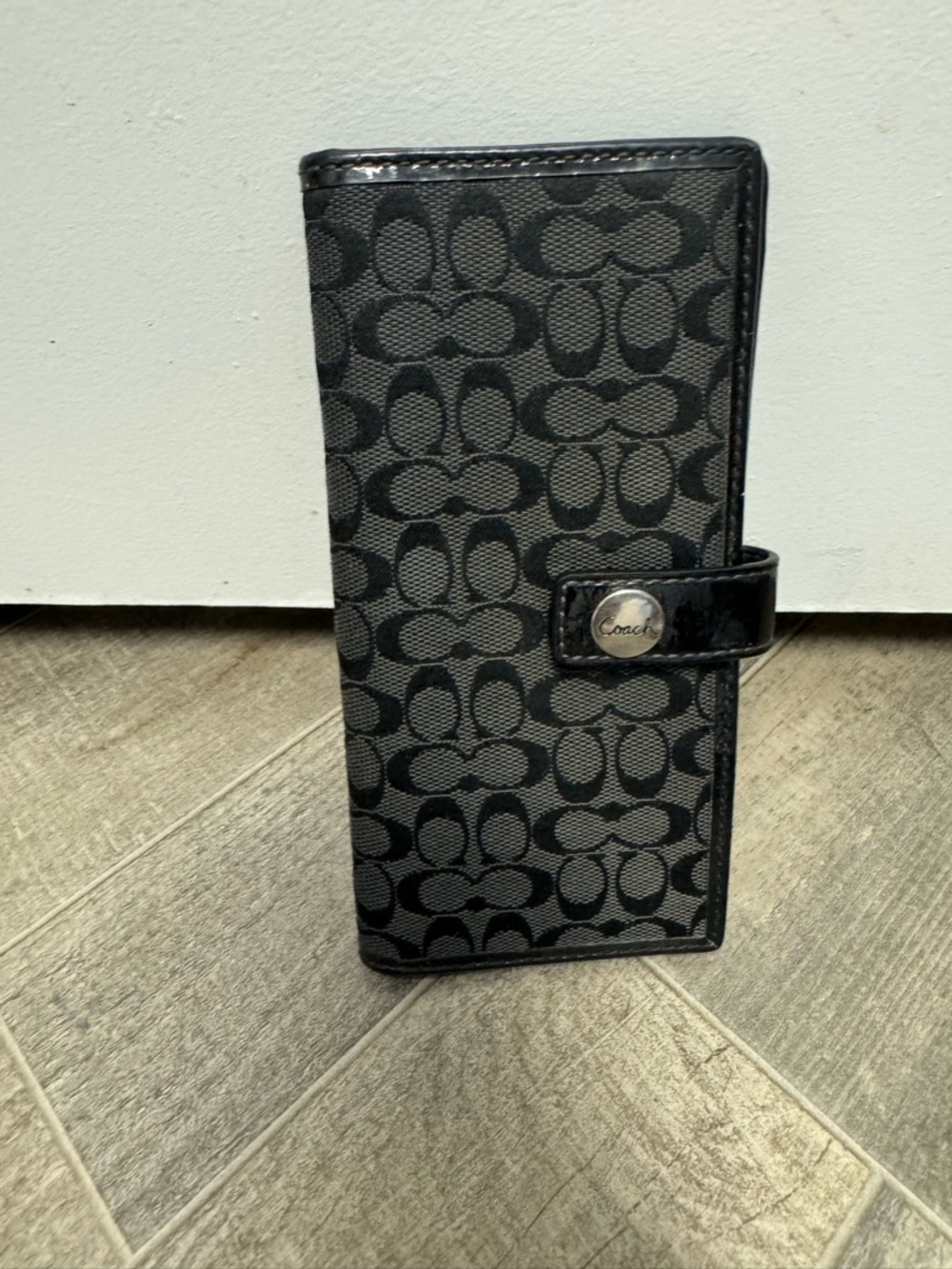 Coach Signature Black Boho Jacquard Canvas Handbag And Wallet - Picture 3 of 16
